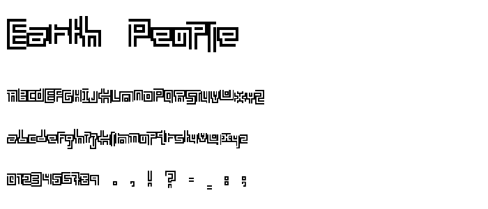 Earth People font